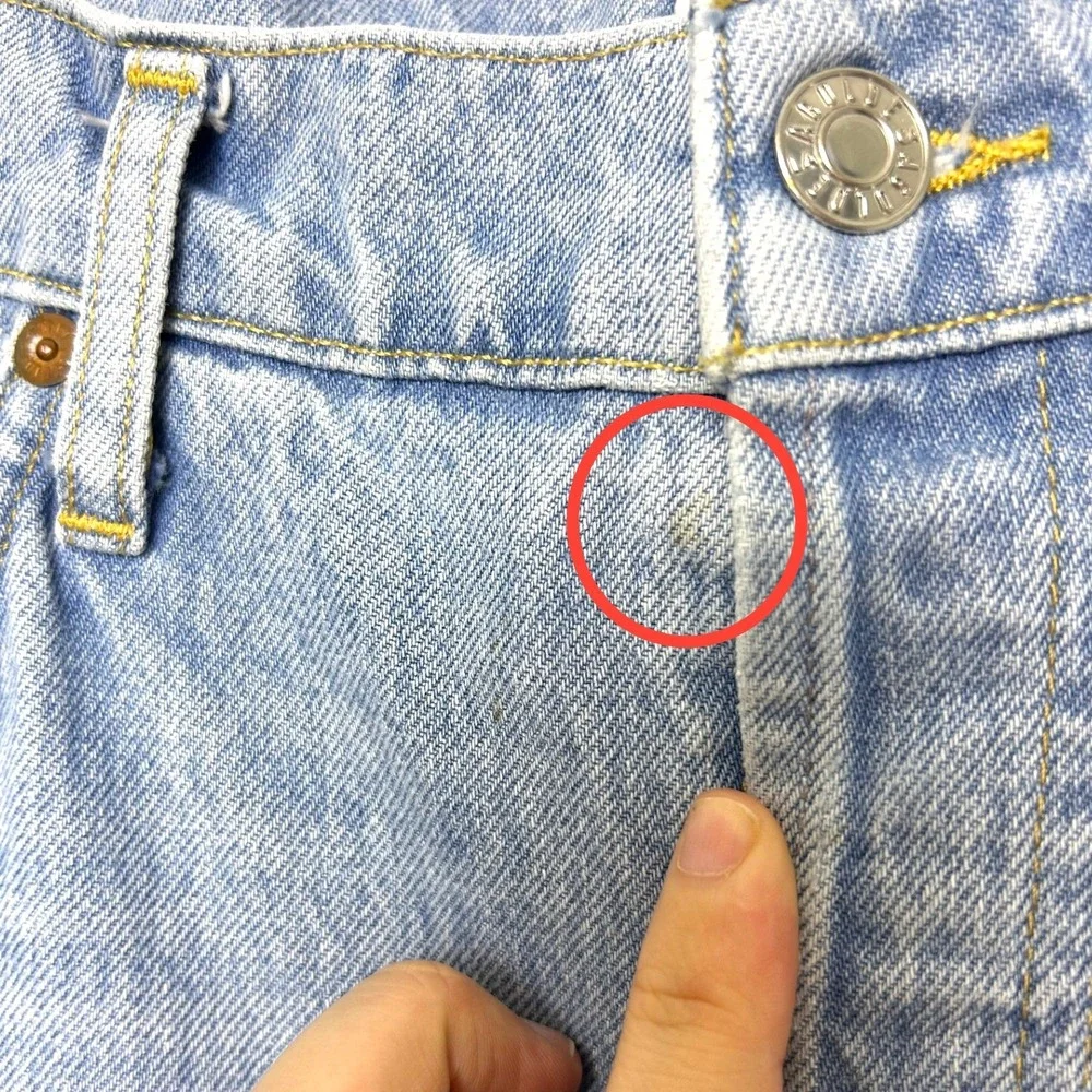 AGOLDE Jeans Womens 29 Jamie High Rise Distressed Light Wash classic raw‎ hem